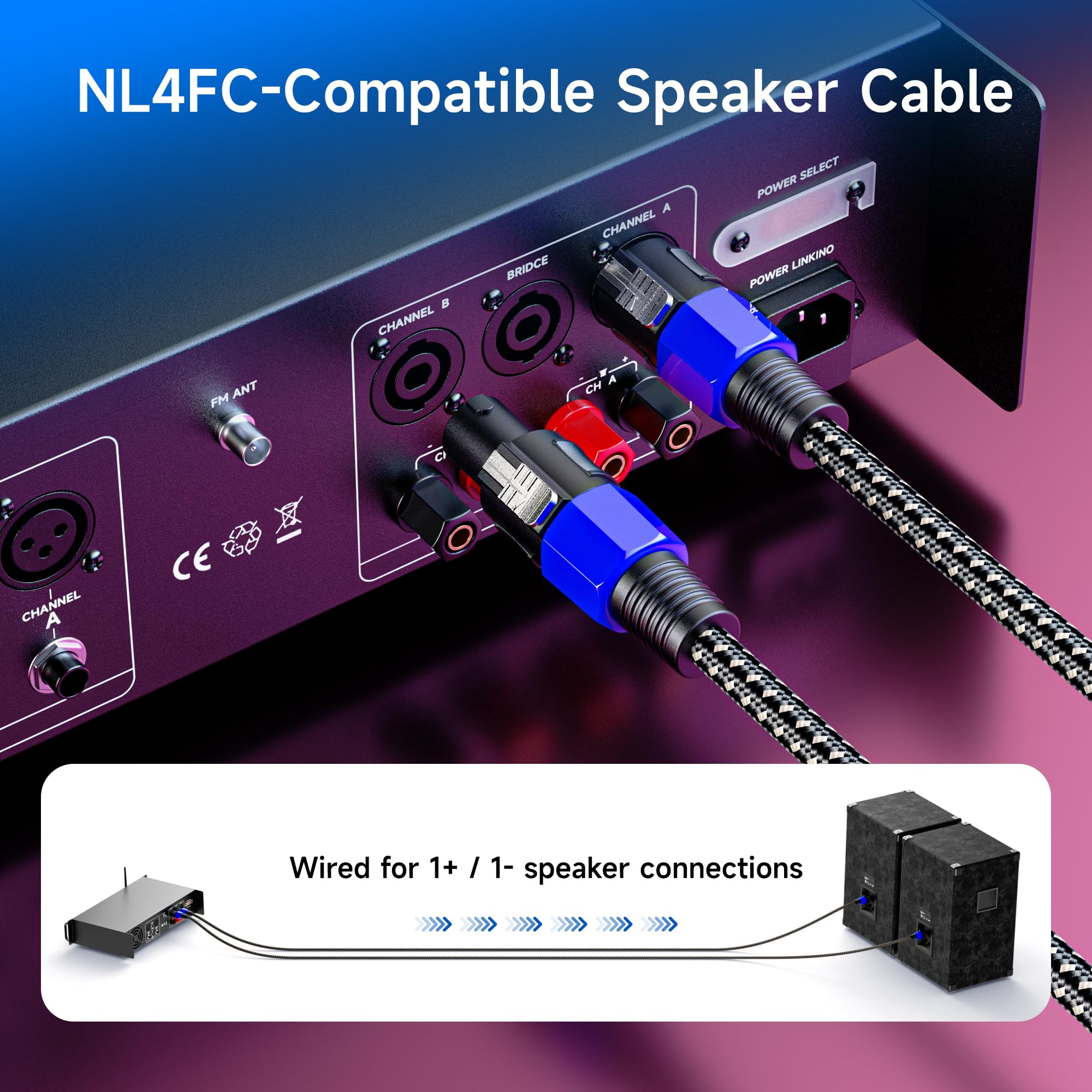 Amazon.com: Cable Matters Premium Braided 12AWG Speaker Cable