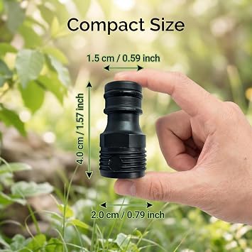 CZSYZCZS 2 Pack Garden Hose Tap Connector,1/2 inch Male Threaded Connector for Pipe1/2'' BSP Watering Fittings Faucet Adapter Quick (ABS 1/2 Thread)