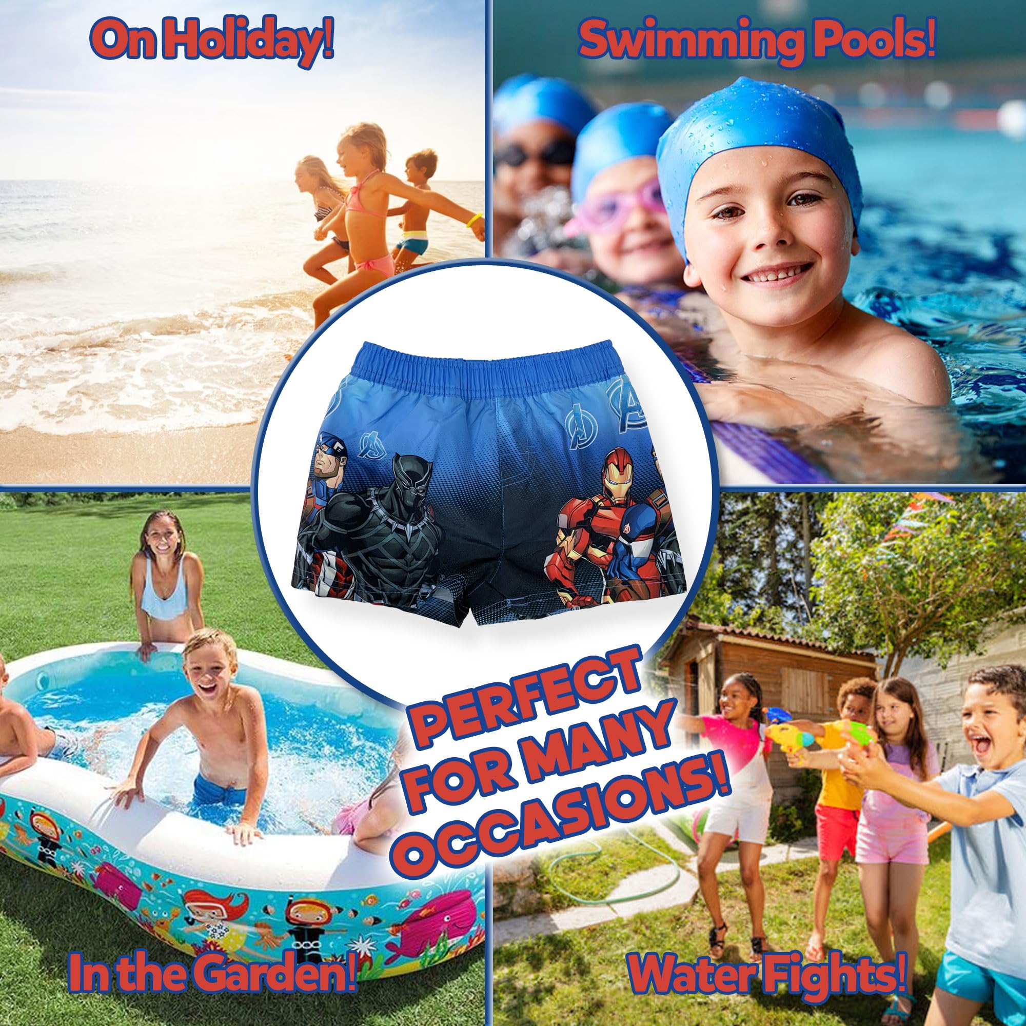 Maillot de bain pour enfant Marvel Avengers Short Mer Piscine 6164