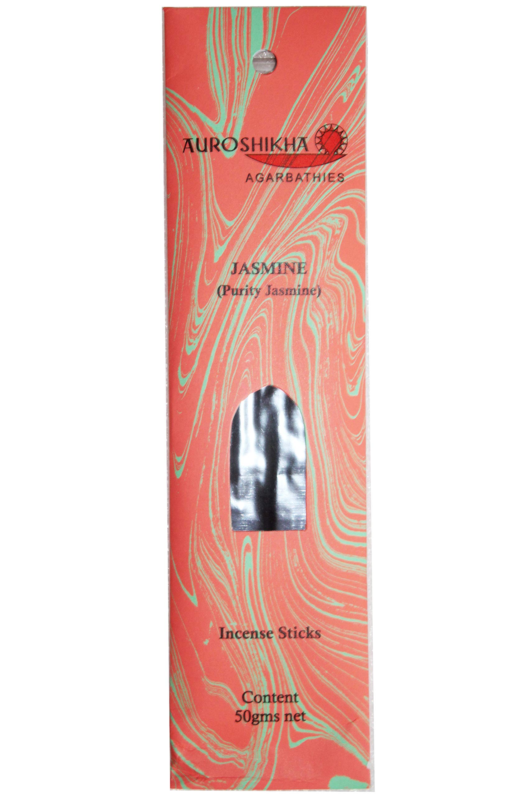 Auroshikha Agarbathies Natural Organic Joss Sticks Home Fragrance Incense Sticks, 50 Grams Each (JASMINE (PURITY JASMINE))