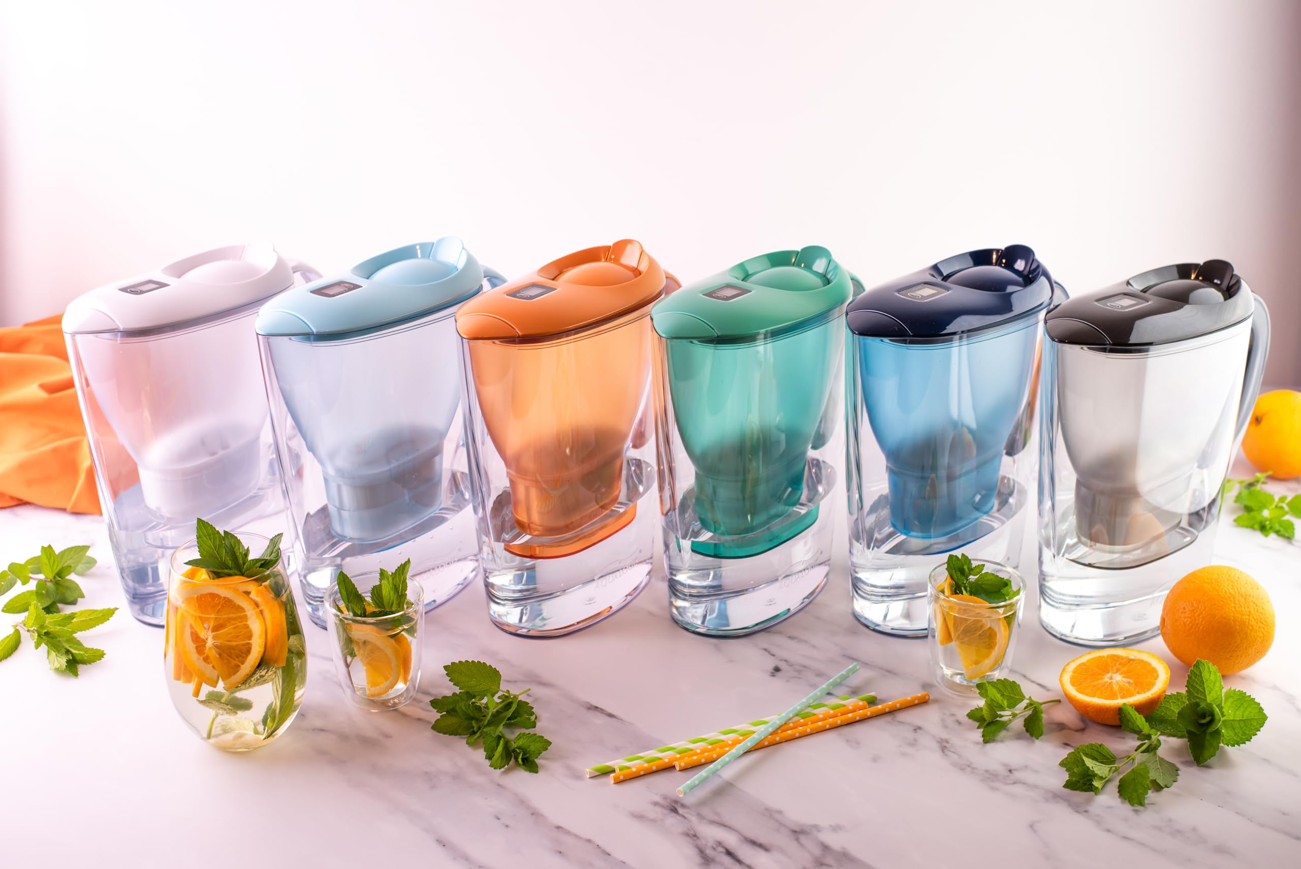 Carafe Filtrante Aqualogis Harmony 2.6L - Pour Porte De Réfrigérateur - Réduit Chlore, Calcaire Et Microplastiques - Cartouche Pure+