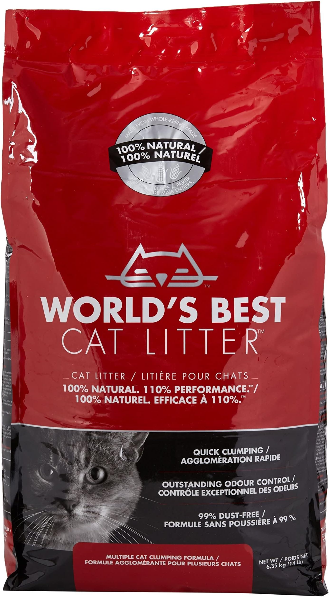 World's Best CAT LITTER 12.7KG ECO FRIENDLY FLUSHABLE ODOUR