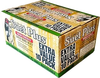 ST. ALBANS BAY SUET PLUS Suet Cake Variety Packs, 11 oz. Wild Bird Suet Cakes (High Energy, 10 Pack)