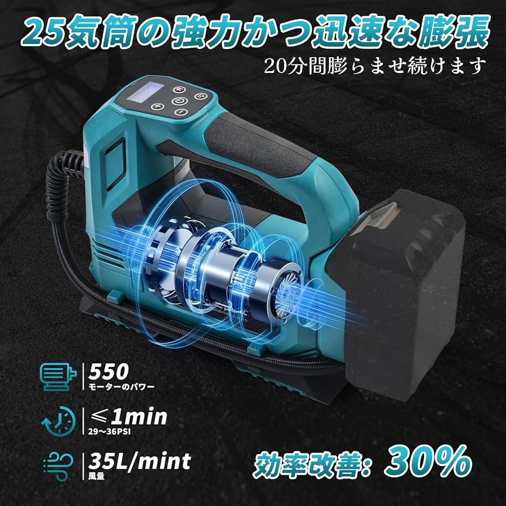 makita 充電式空気入れ 18V 本体のみ 3種類バルブ付 エアコンプレッサ makita 充電式空気入れ 18V 本体のみ 3種類バルブ付 エア