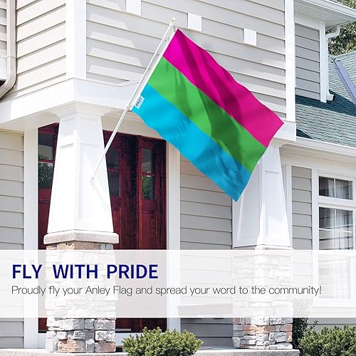 Vista 15 de ANLEY Fly Breeze - Bandera de orgullo Agender de 3 x 5 pies, color vivo y a prueba de decoloración, cabecera de lona y doble costura, bandera