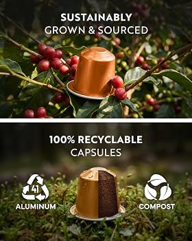 Amazon.com: ROSSO CAFFÈ Espresso Coffee Pods for Nespresso