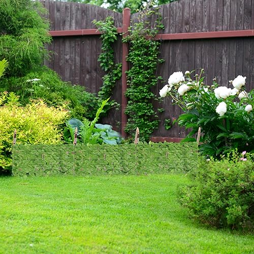 Miniatura 4 de Generic Valla de pared de plantas verdes, pantalla de privacidad de hiedra artificial, ampliable, para balcón, patio, exterior, decorativo, hiedra