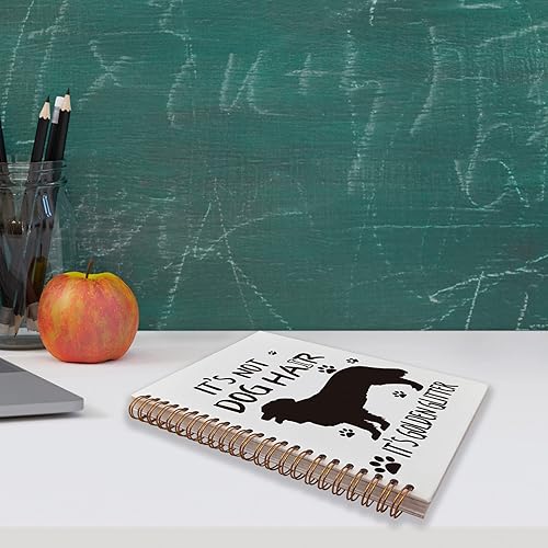 Miniatura 3 de Funny Golden Retriever It's Not Dog Hair It's Golden Glitter - Cuaderno en espiral de 5.5 x 8.3 pulgadas, cuaderno con espiral de tapa dura forrada