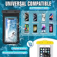 Vista 2 de Bolsa impermeable para teléfono, funda impermeable para iPhone 15 14 13 12 Pro Max XS Samsung, IPX8 bolsa seca para teléfono celular Beach