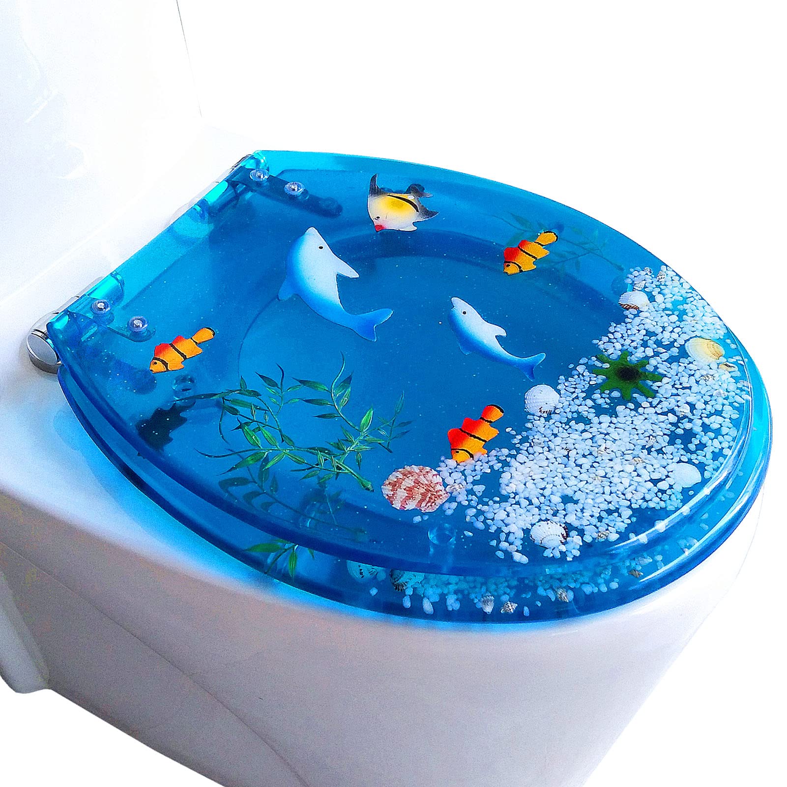 Dxpsxjl D Quiet-Close, Grip-Tight Bumpers, Quick-Release Hinges, Quick-Attach Hardware, Universal Fit, Adjustable, Lightweight, Urable, Portable, User-Friendly, Compact, Roun, Toilet, Seat, Slam