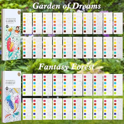 Miniatura 7 de Juego de 2 marcadores de pintura de acuarela de bolsillo para niños pintura de acuarela libro de acuarela para pintar bolsillo de viaje kit de