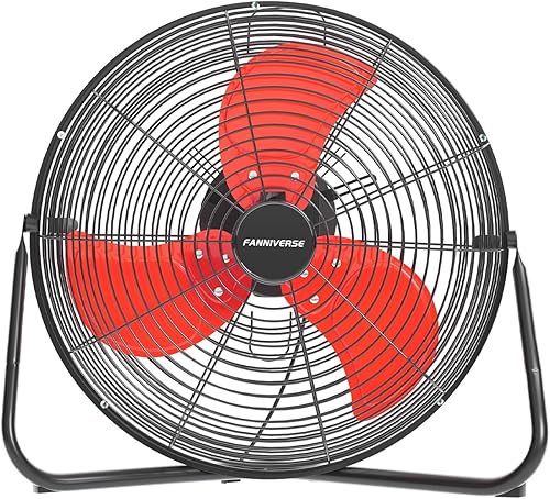 Miniatura 28 de Ventilador de tambor de piso industrial de 24 pulgadas serie Pro – Ventilador de tambor de metal de alta velocidad con mango para comercial,