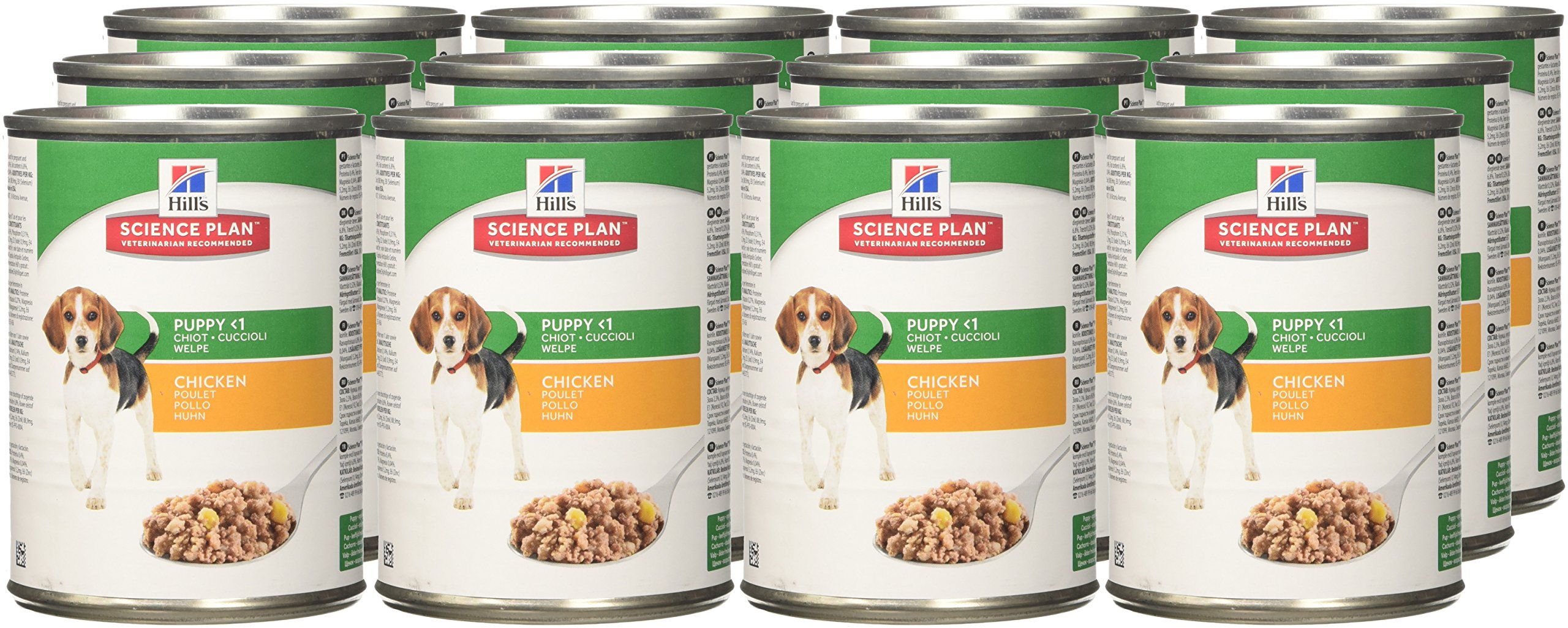 Hills Pet Nutrition S.L. SP Canine Puppy Pollo 12 Latas / 370Gm 8036M Hills 5000 g