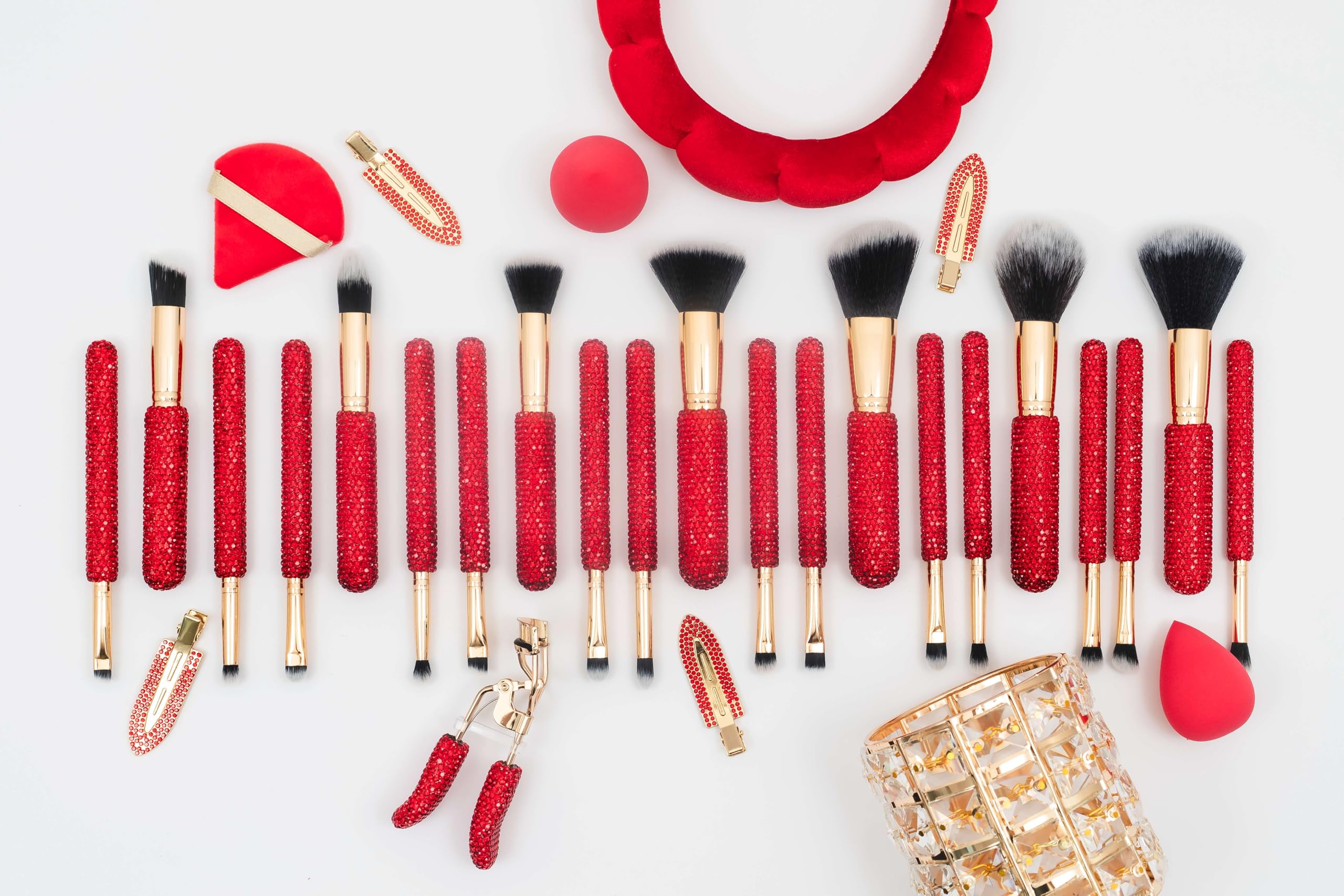 Glitz and Glam hair brushes Glitz & Glam Makeup Brushes - Etsy main image 4
