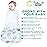 BSTOPPT Newborn Sleep Sack Baby Swaddle,0-3 Months,3-Way Adjustable Wearable Blanket,100% Rayon Cotton Swaddling Sleeping BagTOG 0.5Clouds&Starry Sky