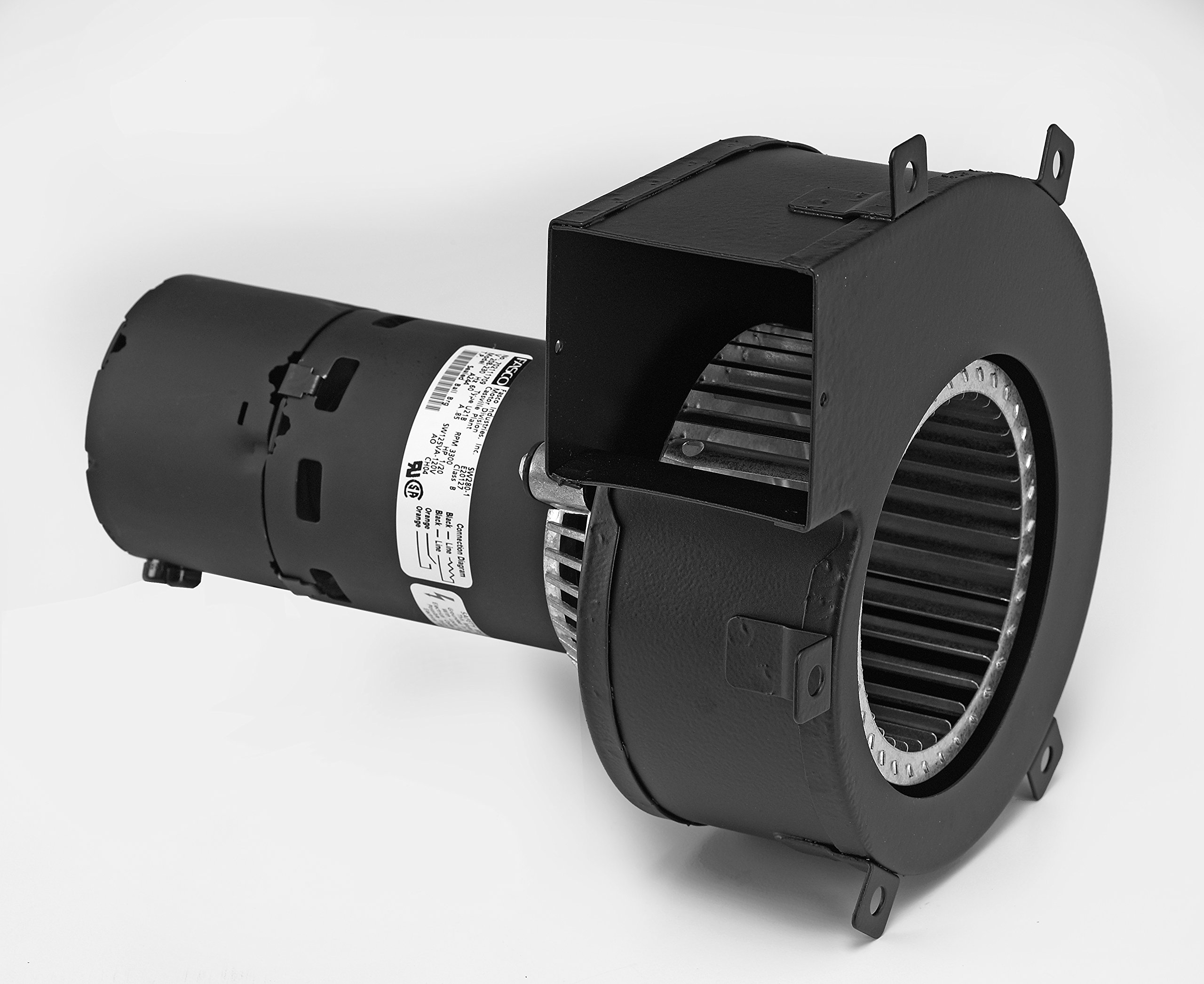 Fasco A244 3.3" Frame Shaded Pole OEM Replacement Specific Purpose Blower with Ball Bearing, 1/20HP, 3300rpm, 208-230 V, 60Hz, 0.85 amps