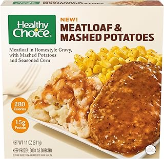 Healthy Choice Meatloaf & Mashed Potatoes, Frozen Meal, 11 oz.