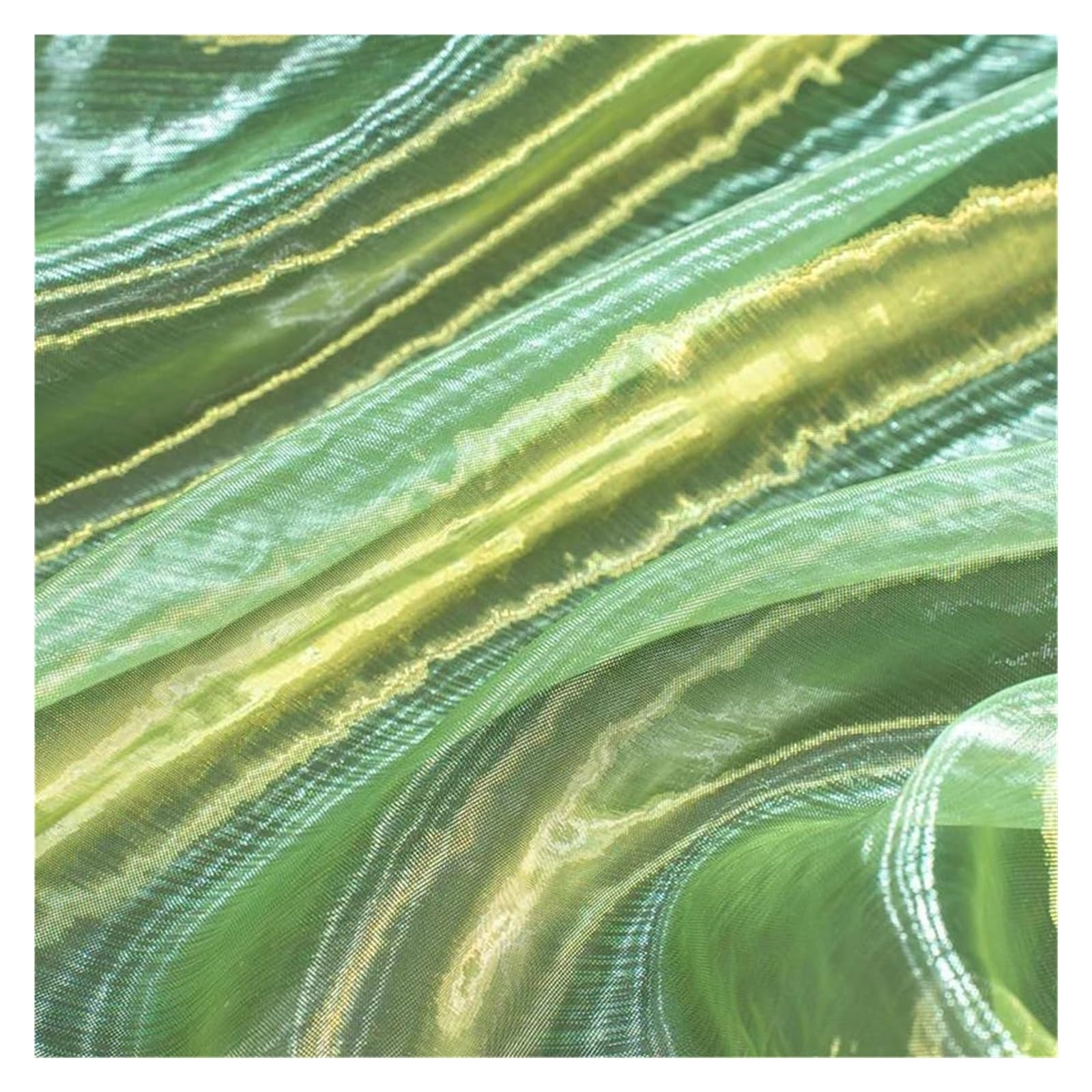 Tela de tul suave, Tela Organza Multicolor 100cm X 150cm(Yellow En8)