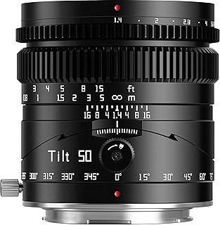 TTArtisan 50mm f1.4 Tilt Lens Full Frame Manual Portrait Lenses Large Aperture Compatible with Leica/Sigma L Mount FP FPL T TL TL2 CL SL S1 S1M S1R S1RM S1H S1K S5 S5K S5C