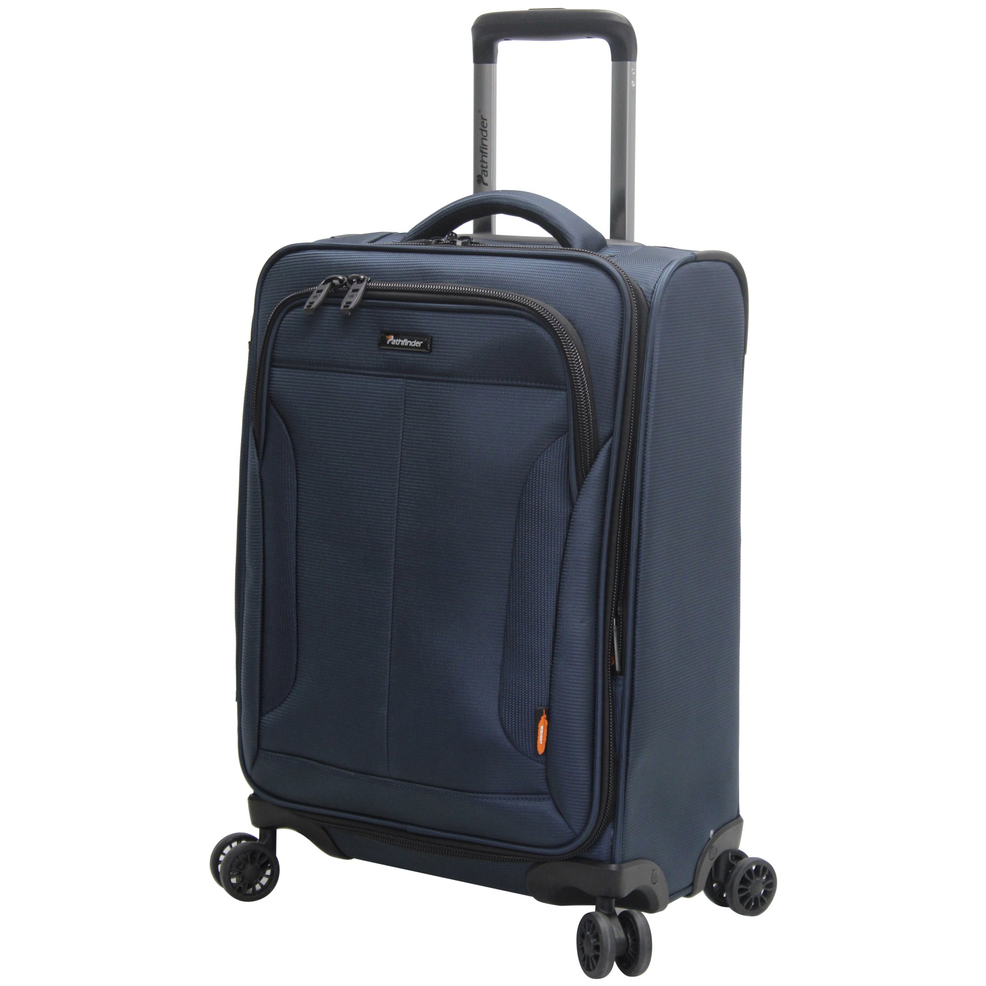 Pathfinder Luggage PX-10 20" Expandable Carry-On Suitcase With Spinner Wheels (20in, Navy)