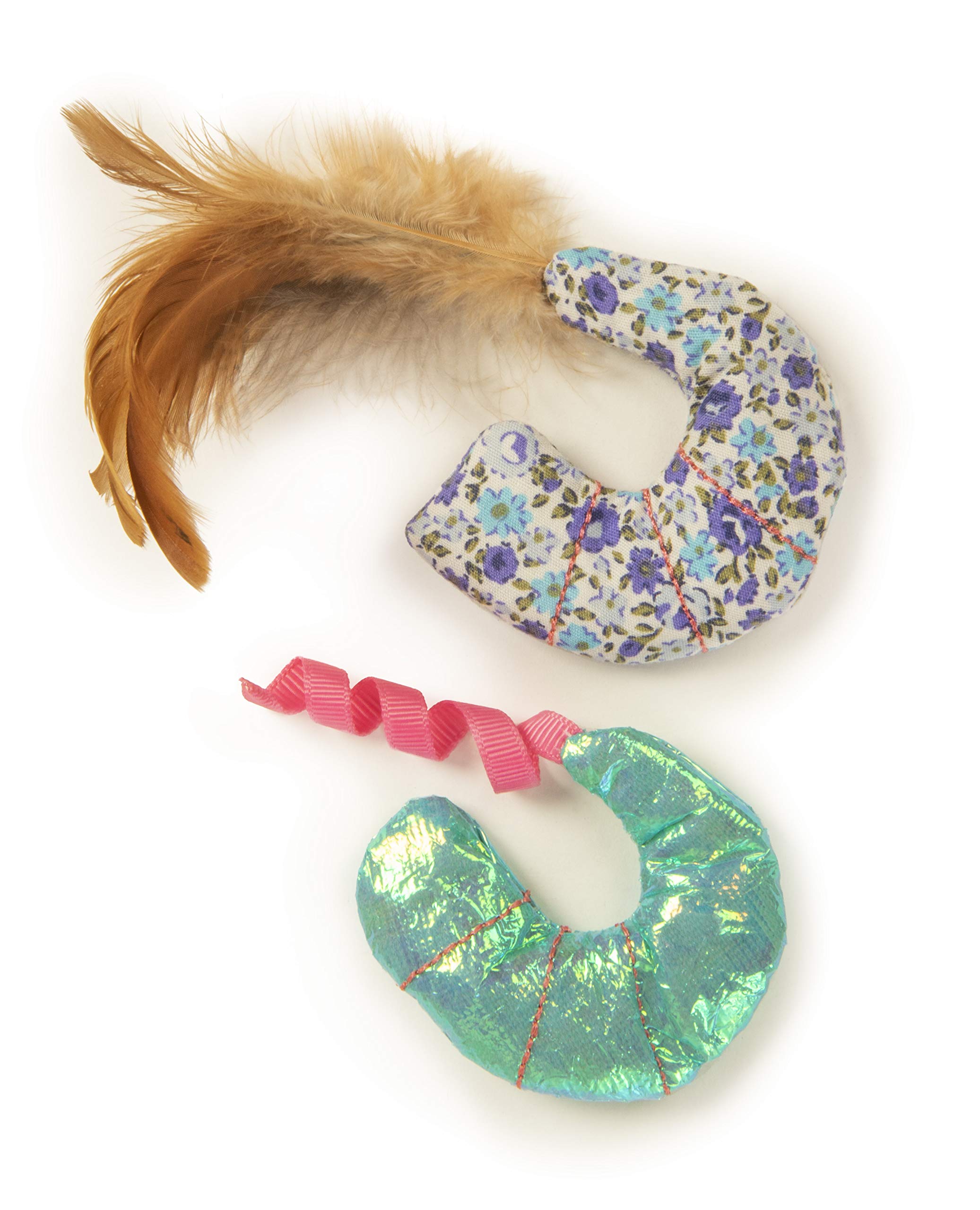 Petlinks Bliss Buddy Shrimp 100% Catnip Filled Cat Toy, Set of 2