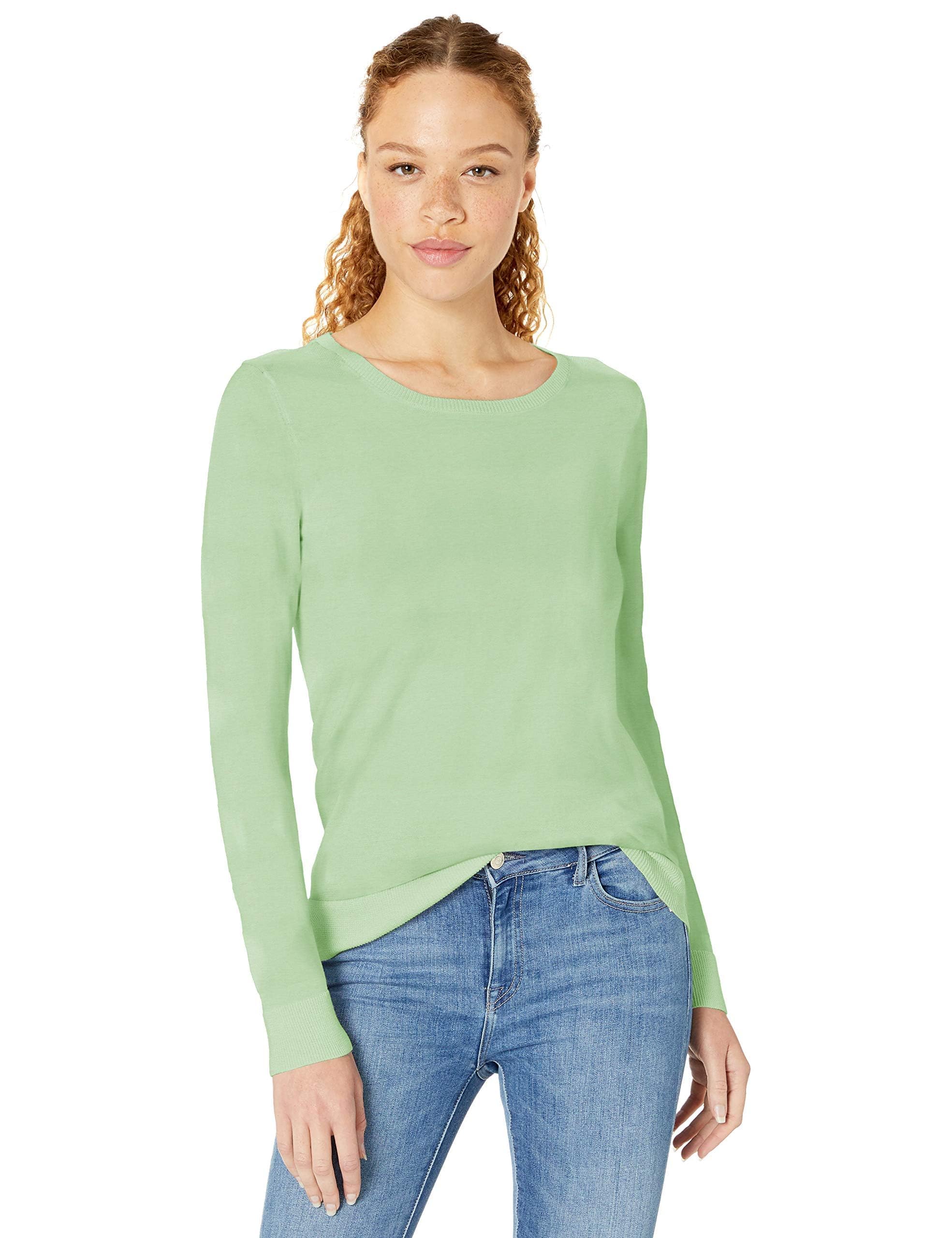 Amazon Essentials Women's Long-Sleeve Lightweight Crewneck Sweater, Flattering (Available in Plus Size)