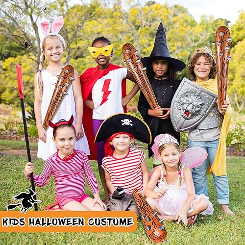 Miniatura 3 de Aoriher Accesorios inflables de disfraces de Halloween para club de cavernícolas, murciélagos y cavernícolas inflables para niños, disfraz elegante,