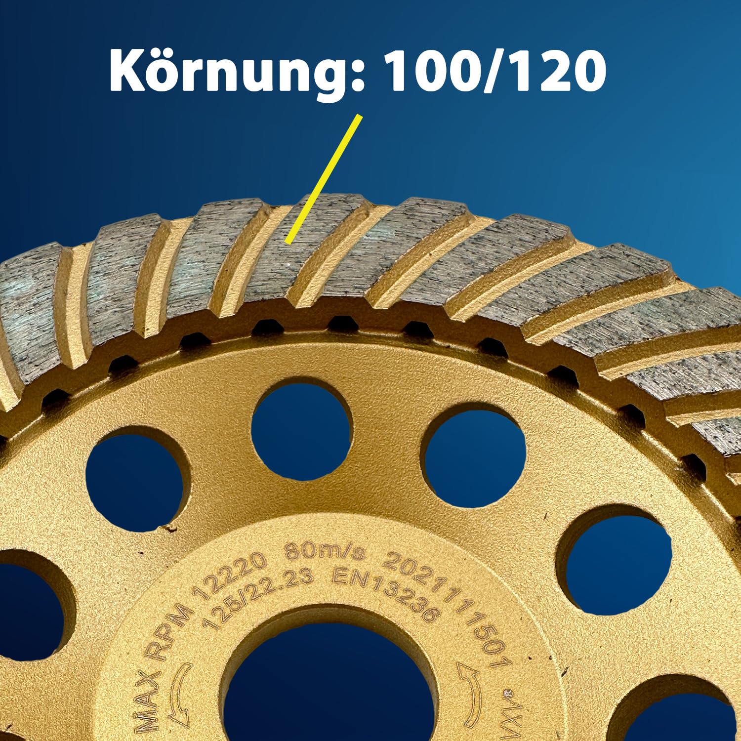 EDW Diamentowa tarcza szlifierska 125 mm otwór 22,2 mm talerz szlifierski do kamienia naturalnego
