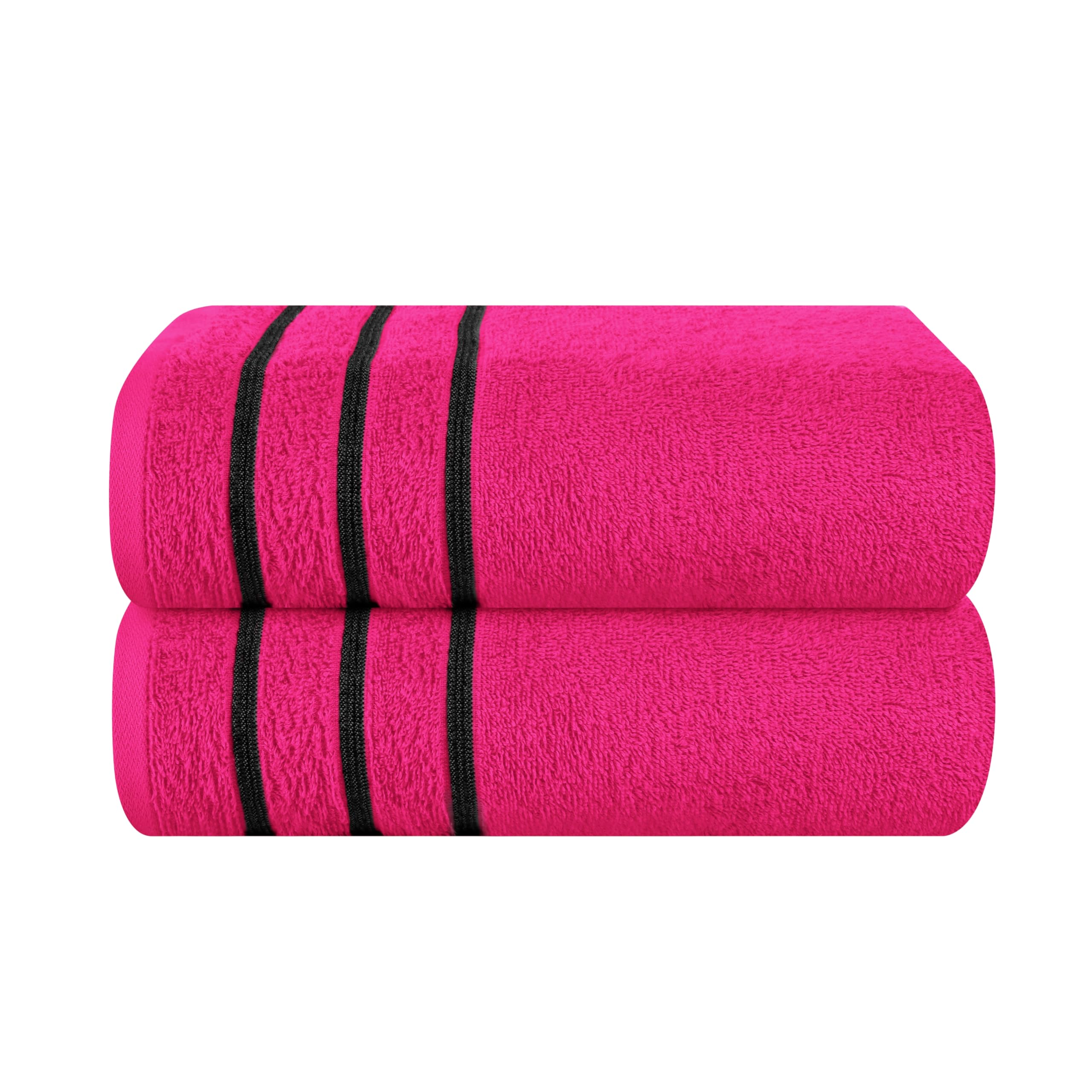 MyOwn Baumwolle 2er-Pack Oversized Badetuch-Set 70 x 140 cm, große Badetücher, Ultra saugfähig, kompakt, schnell trocknend und leicht, Heiße