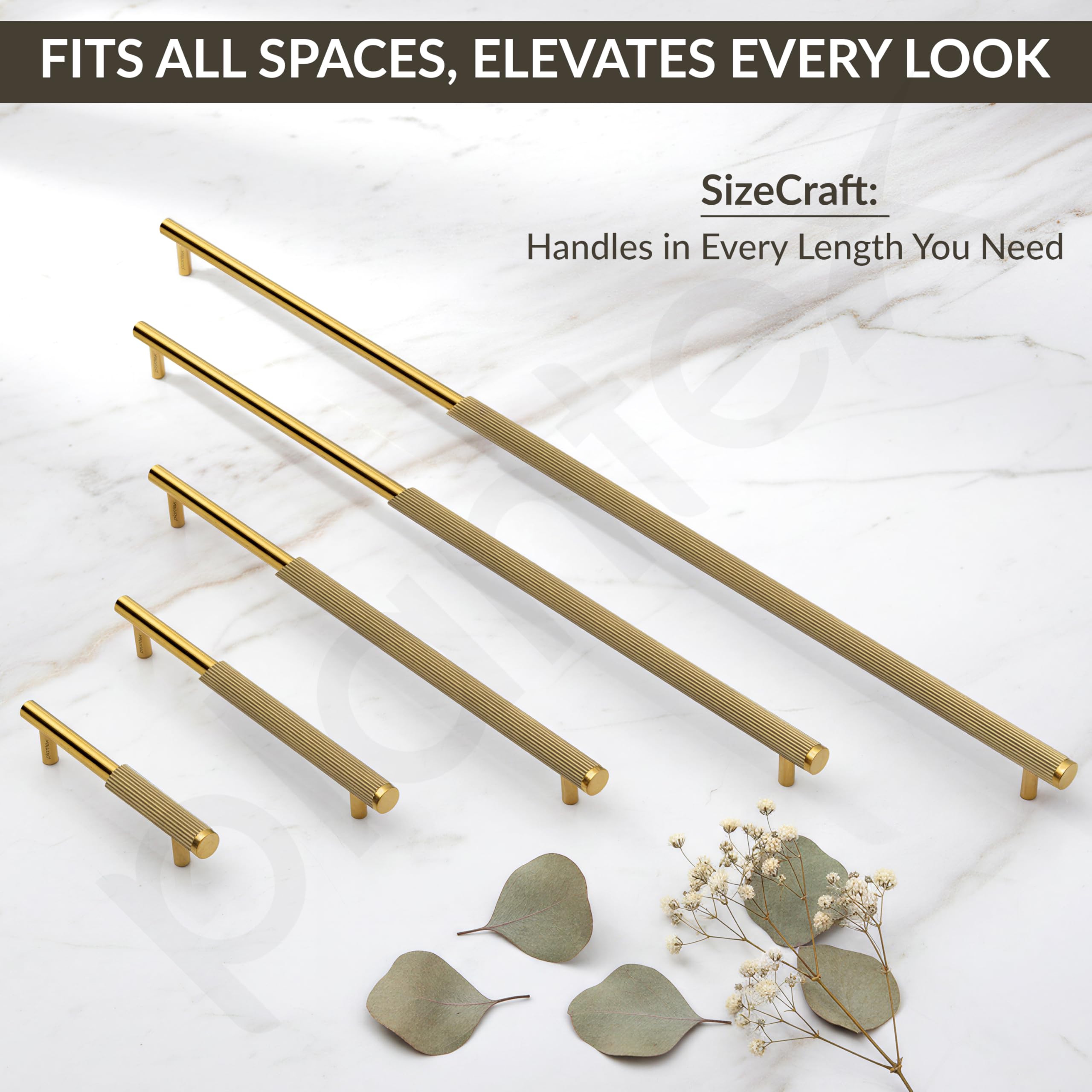Plantex Stainless Steel & Aluminium Cabinet Handle/96mm Wardrobe Door Handle/Cupboard Pull-Push Handles for Home/Office - Pack of 2 (Brass Antique & Gold) — Amazon image 9
