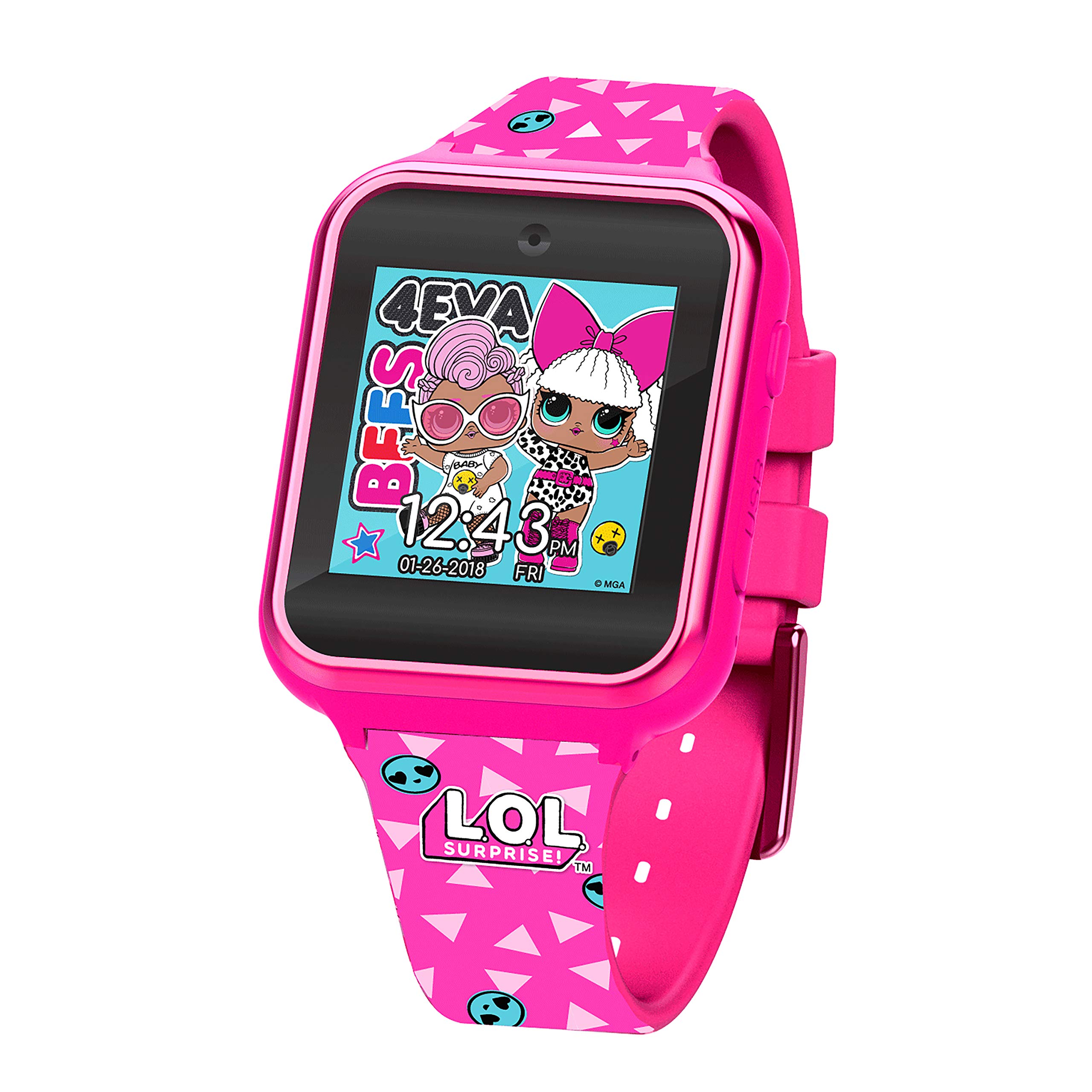Disney Orologio Digitale Quarzo Ragazze con Cinturino in Silicone Rosa LOL4264