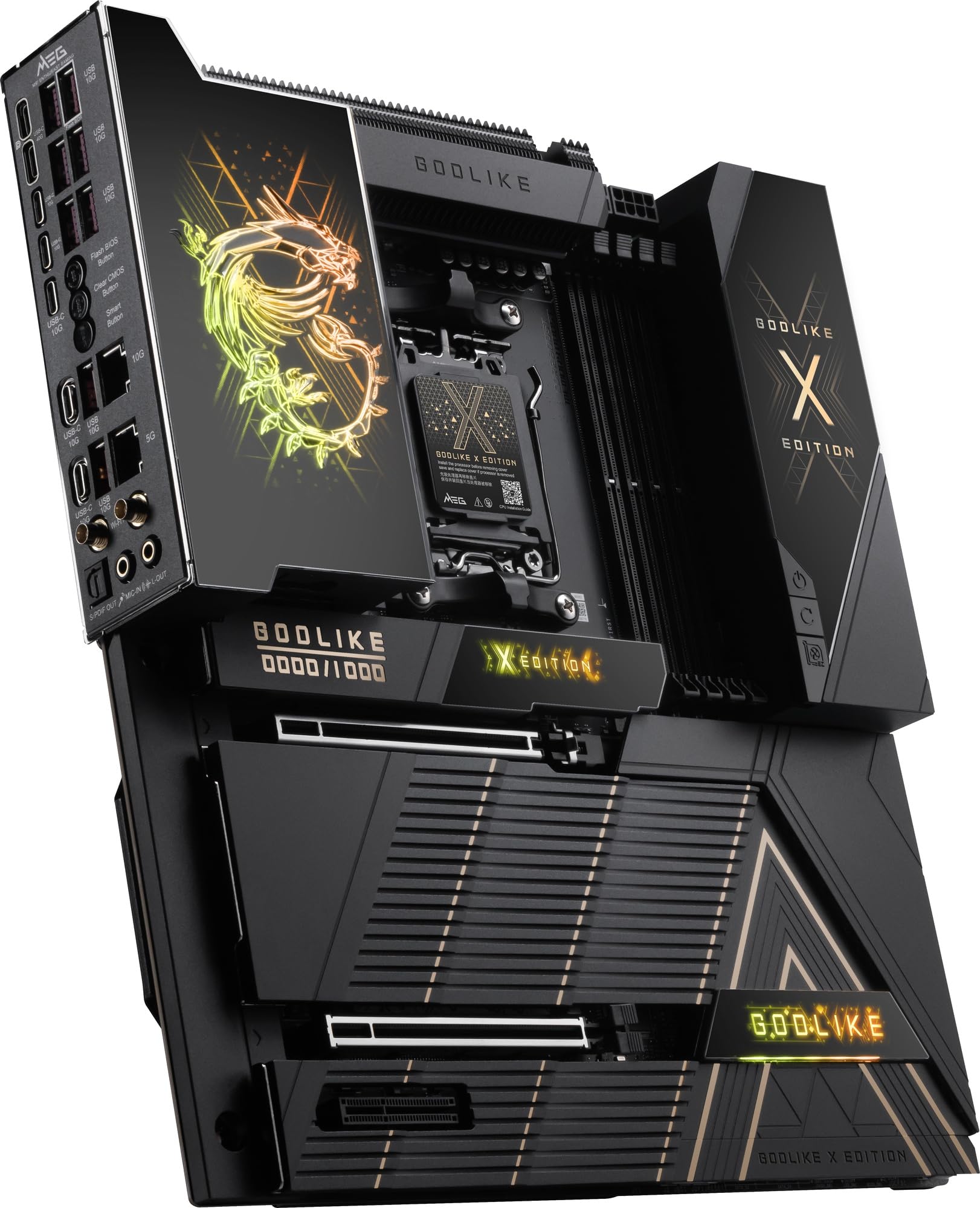 新品未開封MSI X870E GODLIKE X EDITION 10周年モデル Amazon | MSI MEG X870E GODLIKE X EDITION E-ATXマザーボード 10周年
