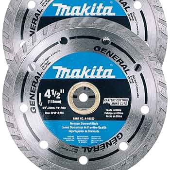Makita 2 Pack - 4.5” Turbo Diamond Blades For Grinders