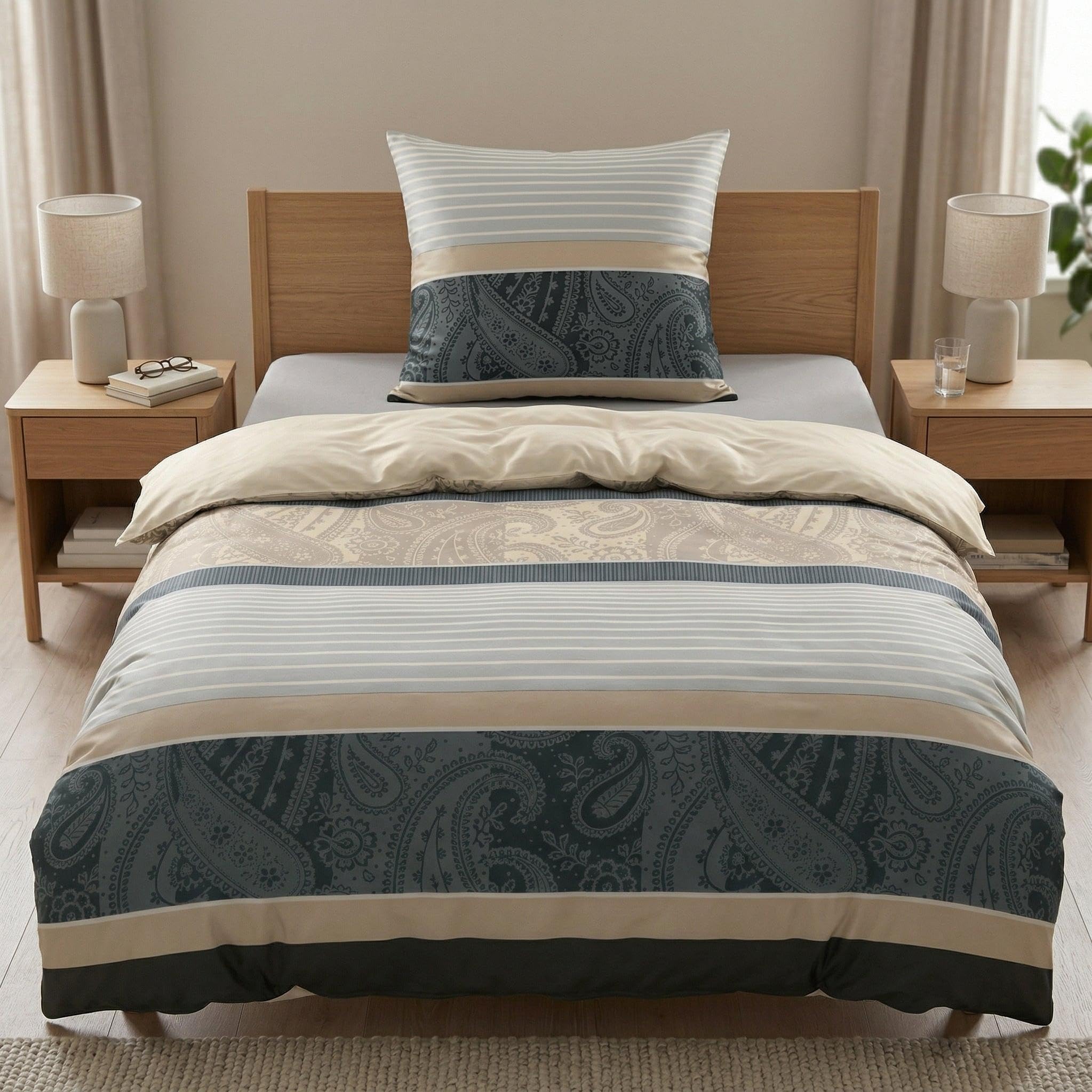 Kleine Wolke 6162271952 Pościel Cambridge / 135 x 200 cm/taupe