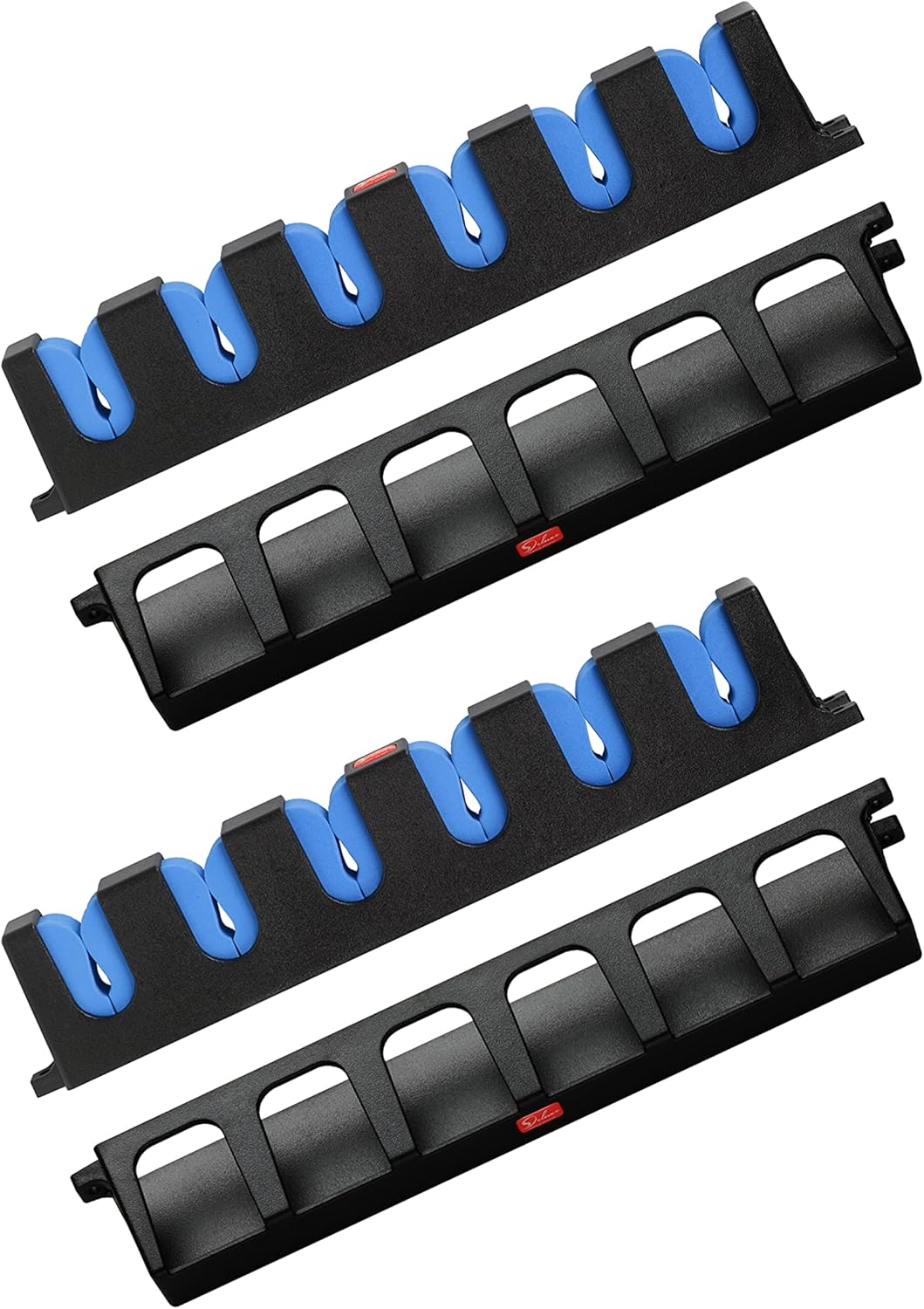 Vertical Fishing Rod Holders Wall-Mounted – Simple Deluxe Fishing Rod Rack, Great Fishing Pole Holder and Rack for Garage, Fishing Pole Holders Up to 6 Rods or Combos in 13.6 Inches, 2 Pairs Blue