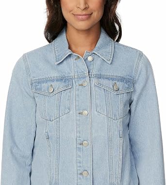 جاكيت Buffalo David Bitton Women Classic Denim (as1 ، alpha ، s ، منتظم ، منتظم ، خفيف النيلي)