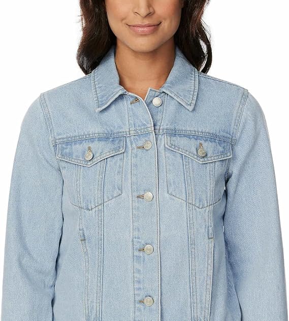 جاكيت Buffalo David Bitton Women Classic Denim (as1 ، alpha ، s ، منتظم ، منتظم ، خفيف النيلي)