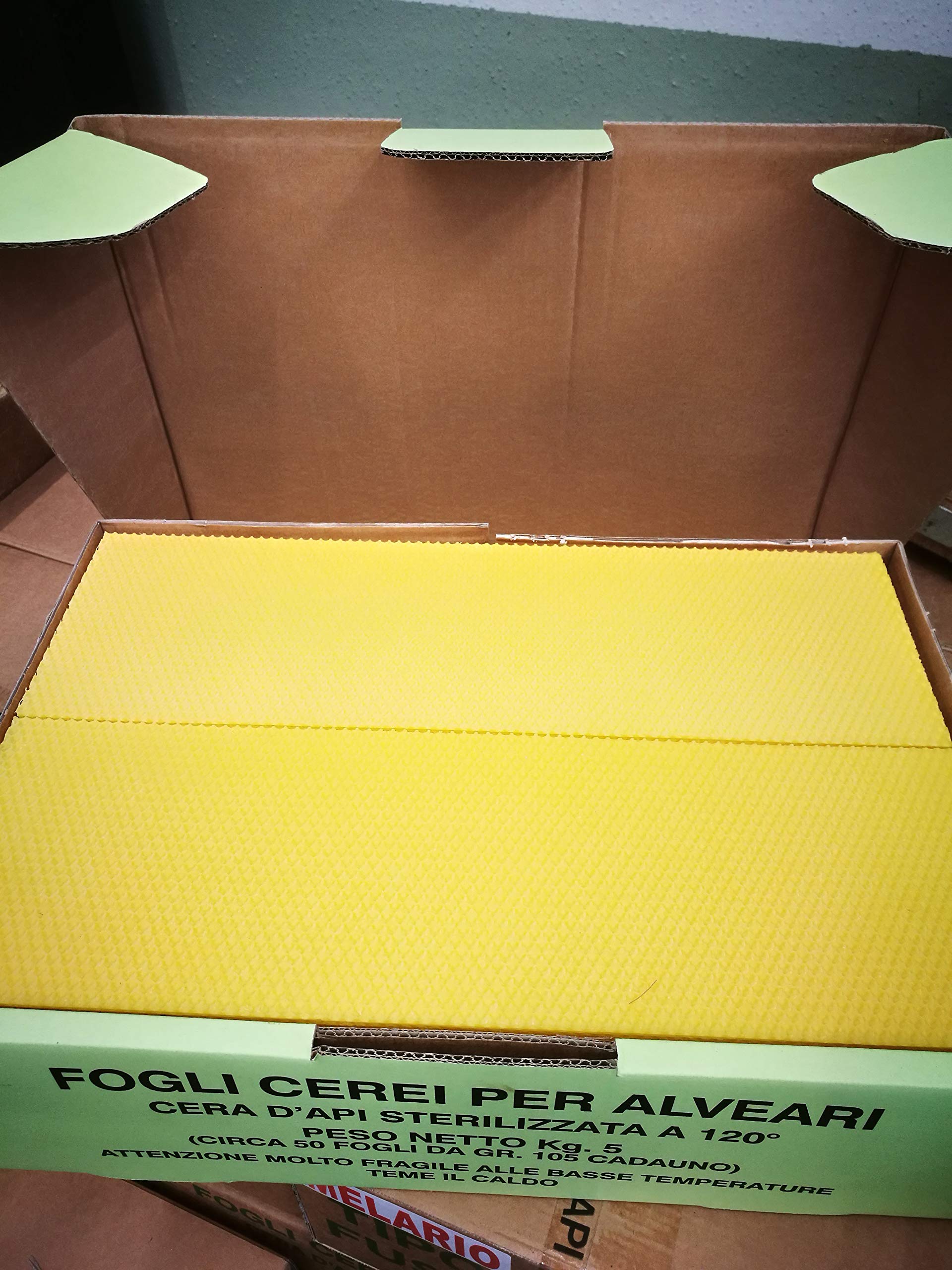 Fogli CEREI di Puro OPERCOLO Italiano 5 kg MELARIO con ANALISI RESIDUI E PUREZZA