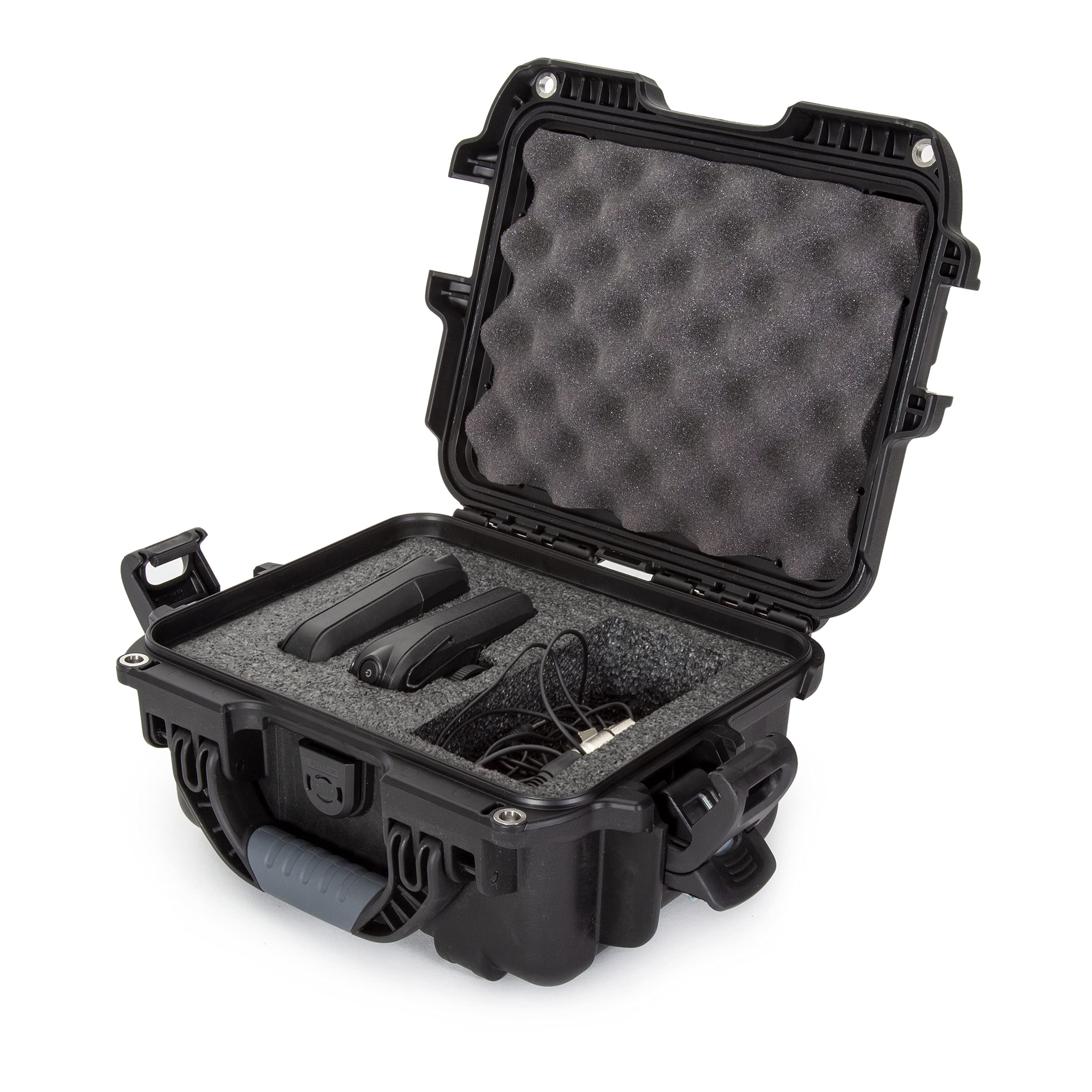 Nanuk 905 wasserdichter Hartschalenkoffer mit Schaumstoffeinlage für RodeLink Wireless Kit, Schwarz