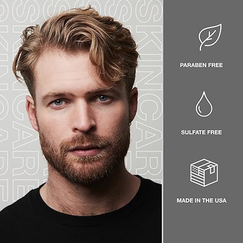 Miniatura 8 de CRVFT - Kit de cuidado facial de 2 pasos para hombre, lavado facial de aloe vera de 3 onzas, hidratante hialurónico de 1 onza, rutina completa de