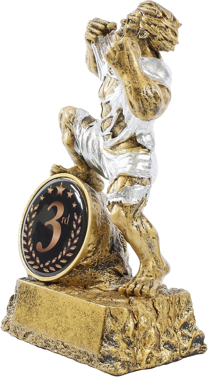 Decade Awards Monster Trophy - 6.75 Inch Tall - Engraved Victory Beast Award with 1st, 2nd or 3rd Place Insert - Customize Now