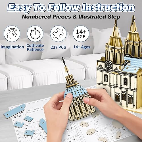 Miniatura 2 de Rompecabezas 3D para edades adultas y adolescentes