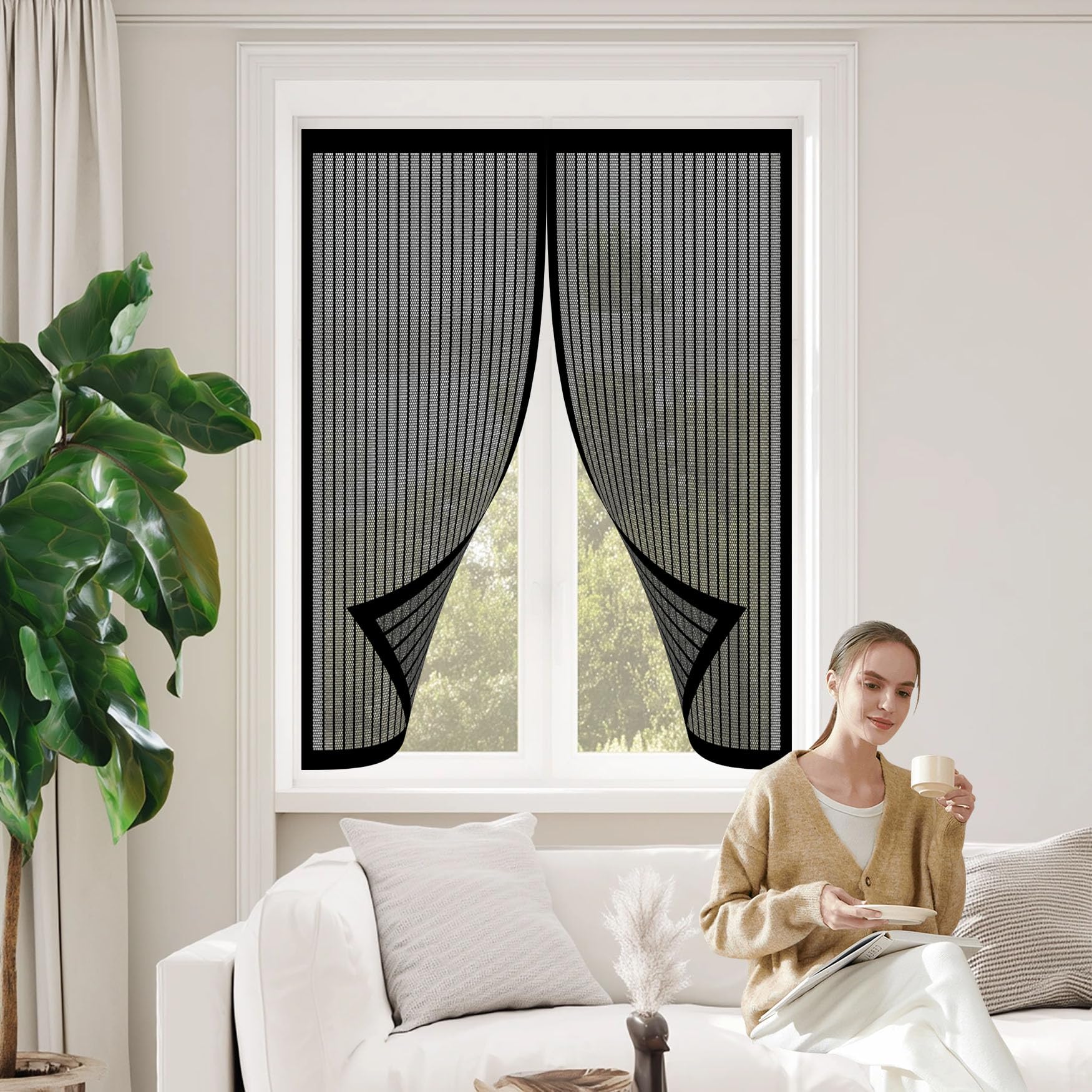 Moustiquaire porte anti moustique pour stopper les insectes sans bloquer l'air frais