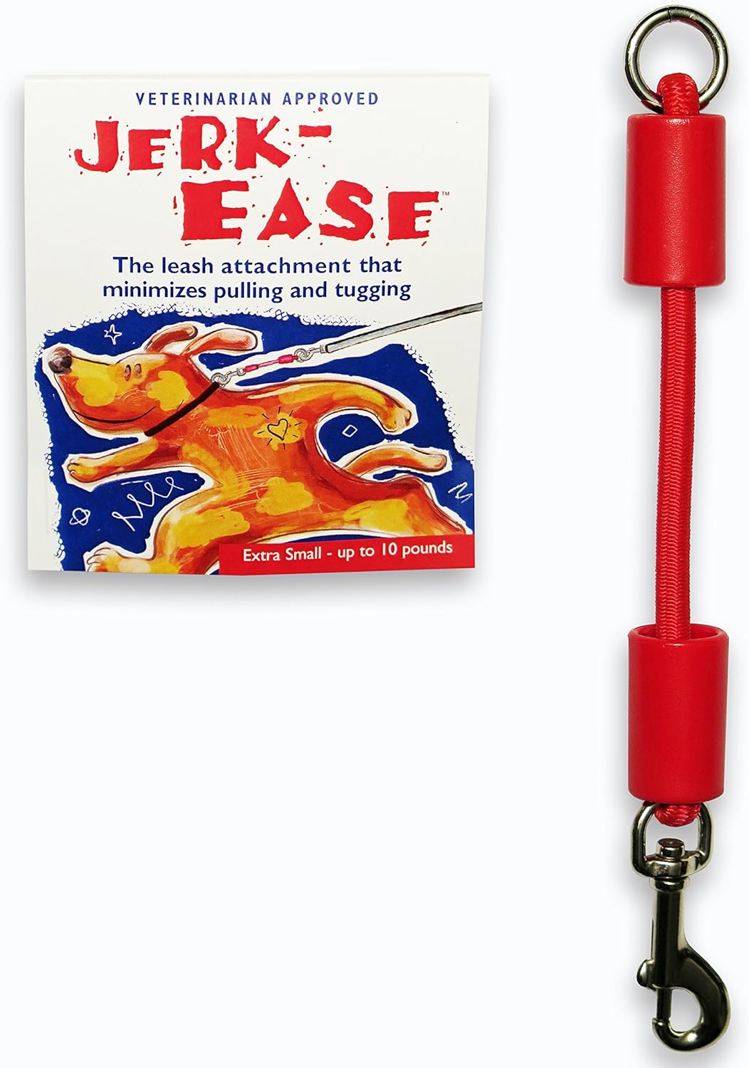 JERKEASE Bungee Dog Leash Attachment Patented Shock