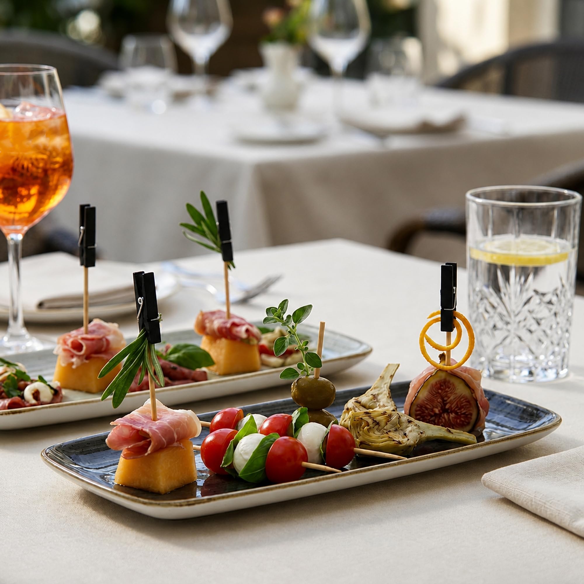 Restaurantware Mini-Wäscheklammern, Bambus, schwarz, 3,3 x 1 cm, 10000 Stück