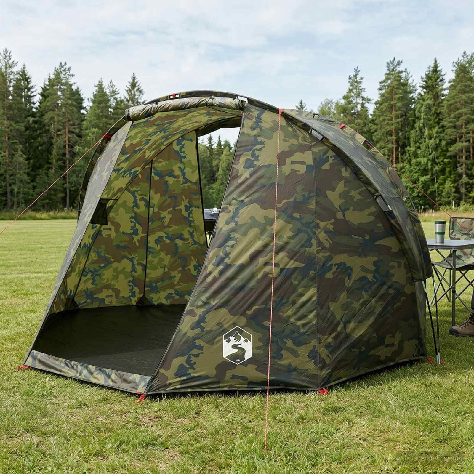 Tenda da pesca per 5 persone, mimetico