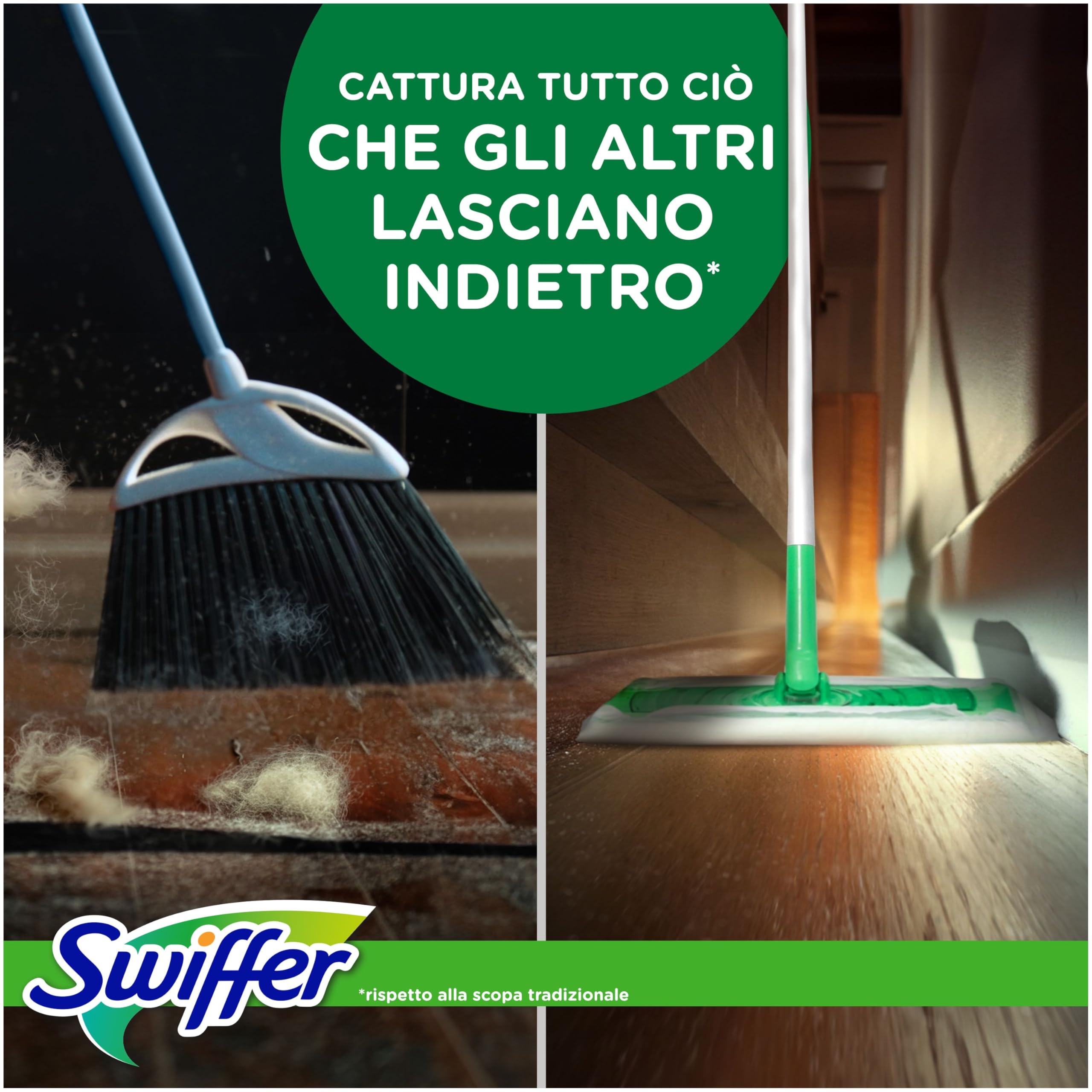 Swiffer Dust Catching Cloths, 216 Dry Microfiber Cloths, Catching Dust and Dirt, Great for All Types of Floors and Pet Hair, Giga Size