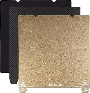 BUILDLABS Double-Sided Textured PEI + Carbon Fiber Sheet Magnetic Build Plate, 235x235mm 3D Printer Bed Platform for Creality Ender 3 V3 SE/KE /K1/K1C/ Ender 3/Ender 3 V3/3 Pro/ 5 S1/ 3 S1 Pro/3 Neo