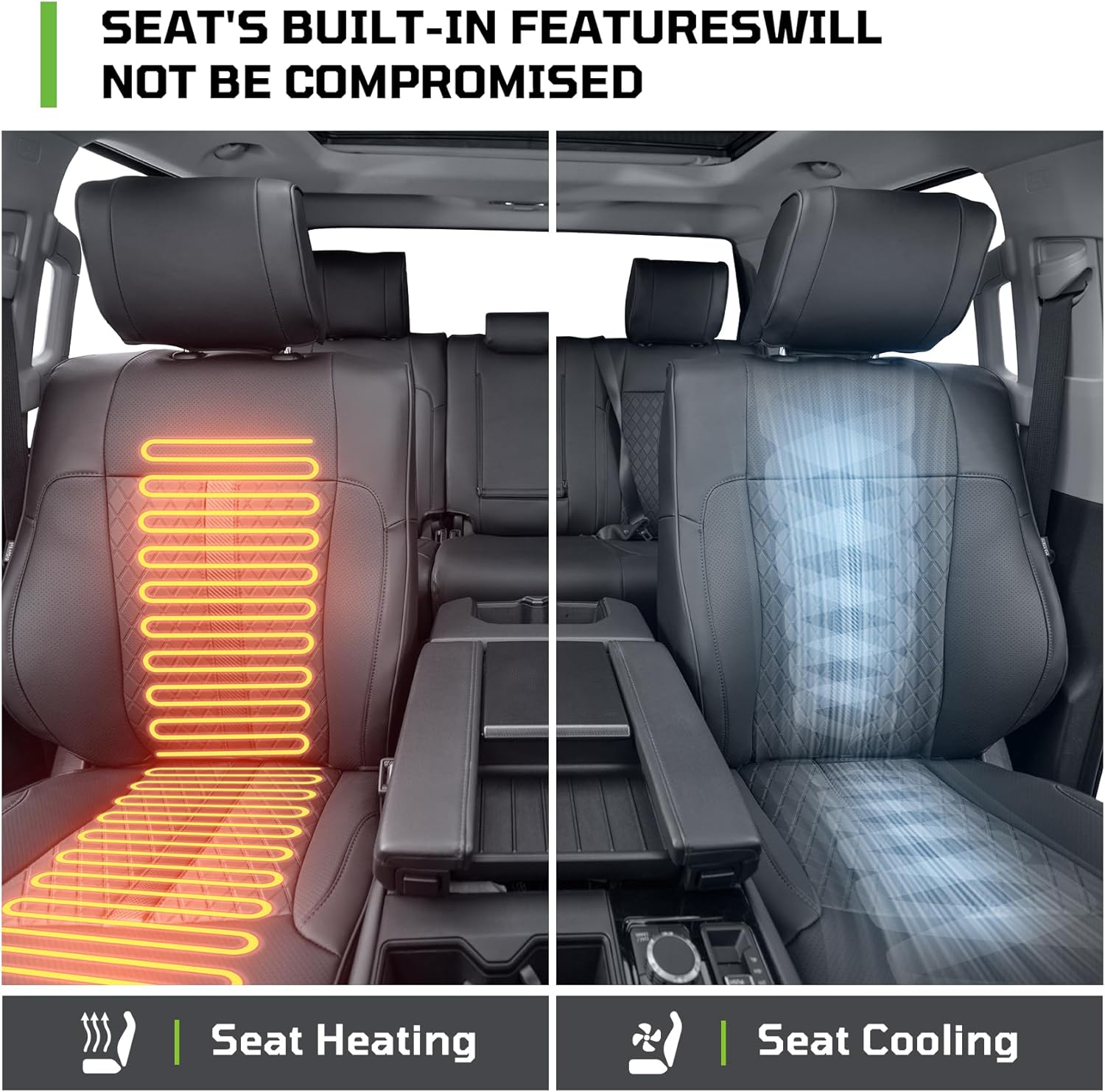 Fit For Toyota Tundra Crewmax Cab & Double Cab 2022-2026 Custom Seat Covers,Full Covered Faux Leather Waterproof Seat Covers For Trucks,Fit For Limited,Platnium,1794,Edition,Trd Pro,Capstone-Black