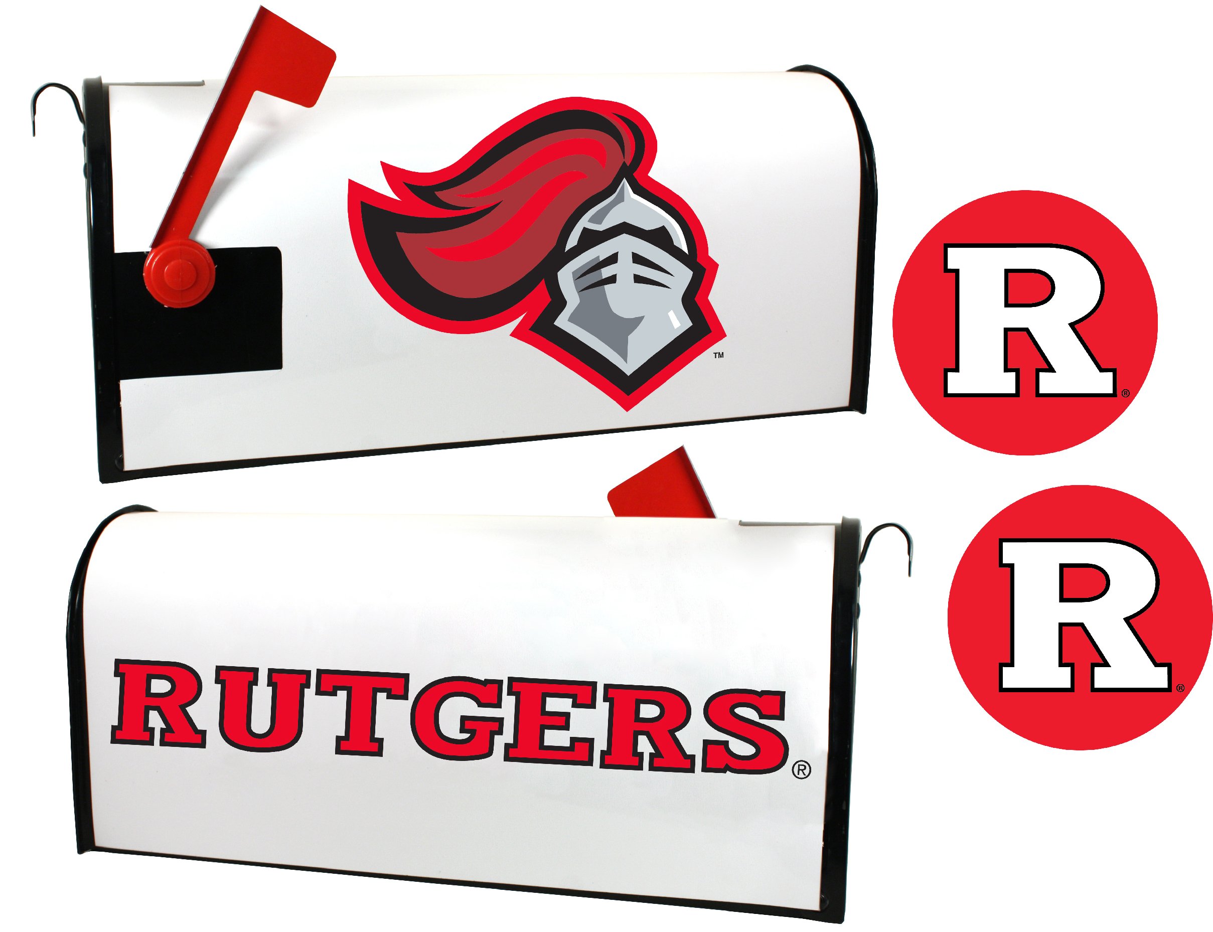 Rutgers Scarlet Knights Magnetic Mailbox Cover & Sticker Set Officially Licensed Collegiate Product